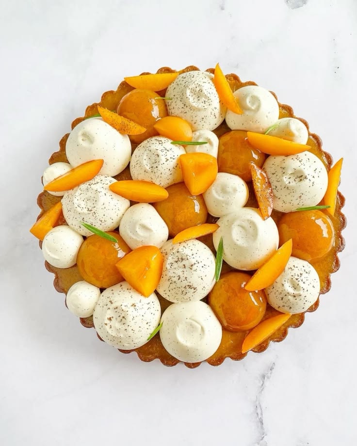 Crostata all’albicocca con crema alla vaniglia